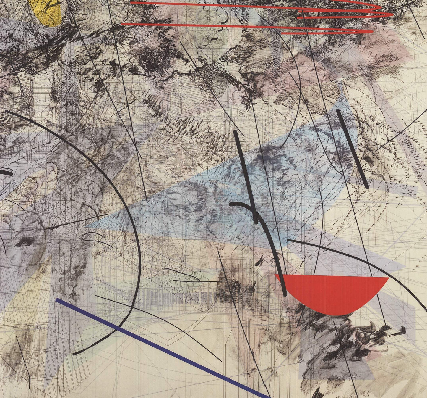 Julie Mehretu Easy Dark " Offset Lithograph