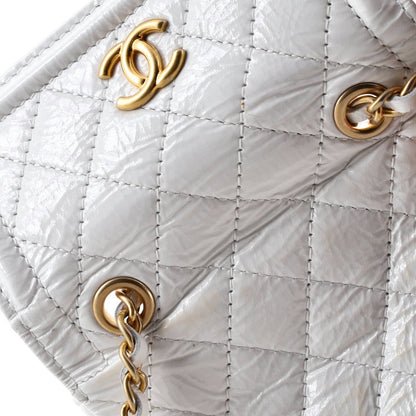 Chanel Cc Chain Belt Bag Quilted Shiny Aged Calfskin