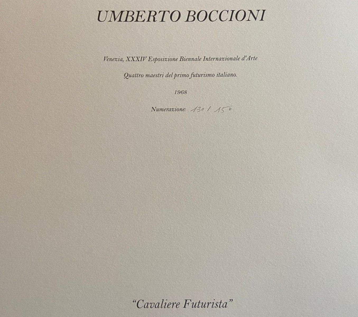 Umberto Boccioni "Futurist Knight"