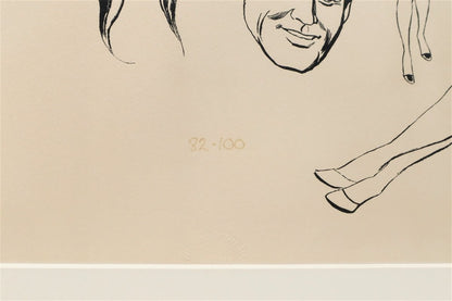 Allen Saunders "Mary Worth" Ed100 Comic Art Print Signed In Pencil Framed