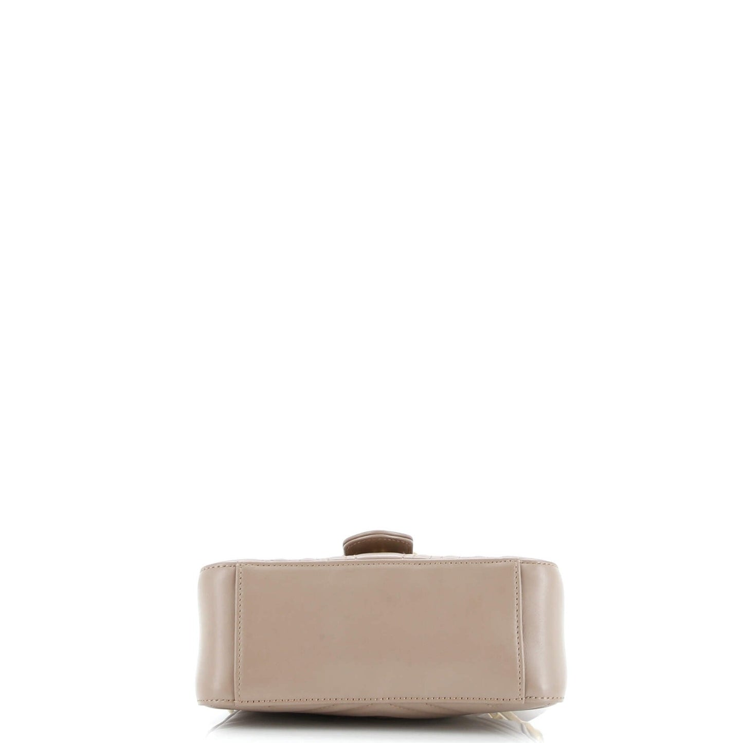 Gucci Gg Marmont Top Handle Flap Bag Matelasse Leather Mini