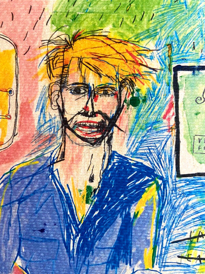 Jean-Michel Basquiat Lithograph Signed Numbered In Pencil