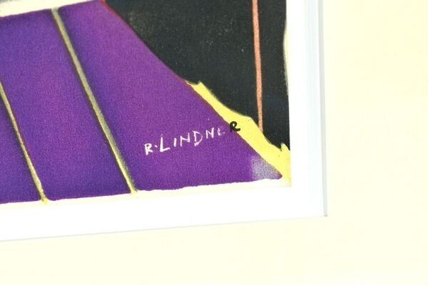in Richard Lindner Lithograph Print Artwork USA Signed Framed 20.5 x 17.1
