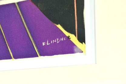 in Richard Lindner Lithograph Print Artwork USA Signed Framed 20.5 x 17.1