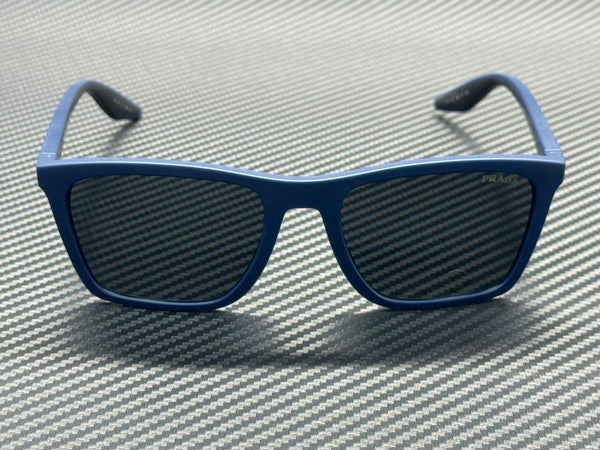 PRADA LINEA ROSSA PS B08S TFY06F Matte Blue Dark Grey Men's 56 mm Sunglasses
