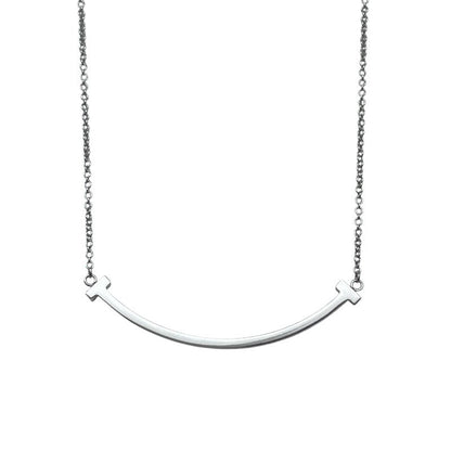 Tiffany & Co. T Smile Small Necklace K18Wg