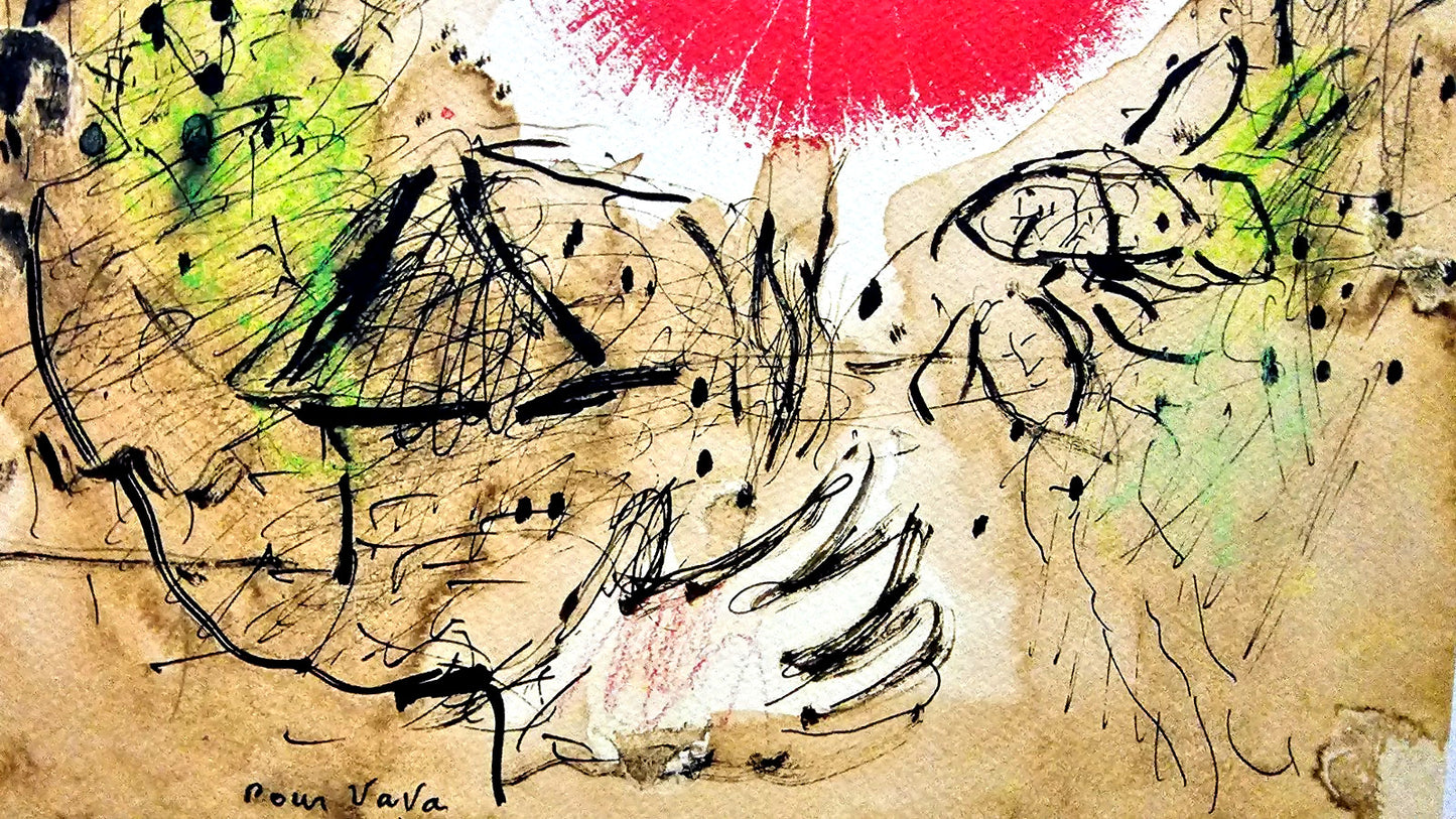 Marc Chagall Lithograph Coa Signed Hand Numbered Crayon Limited Museum