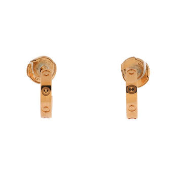 Cartier Love Hoop Earrings 18K Yellow Gold Small