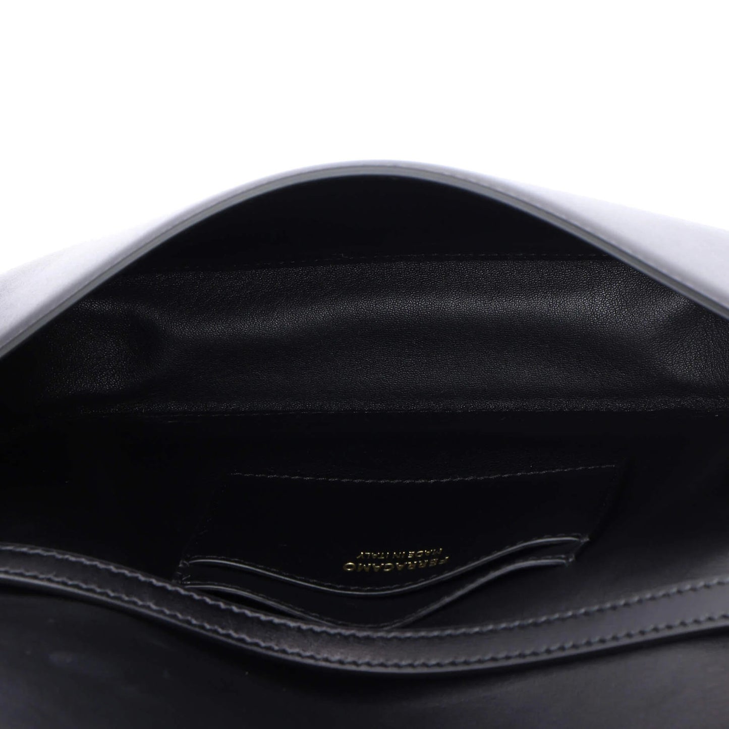 Salvatore Ferragamo Fiamma Chain Crossbody Bag Leather Xs