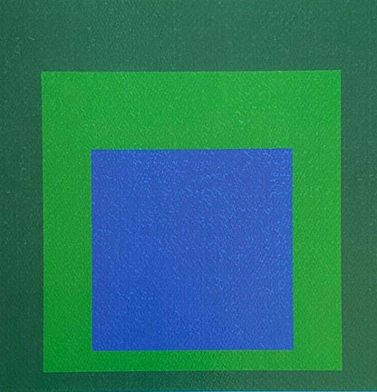 Josef Albers Lithograph Coa Hand-Numbered Signed O.P Stamped