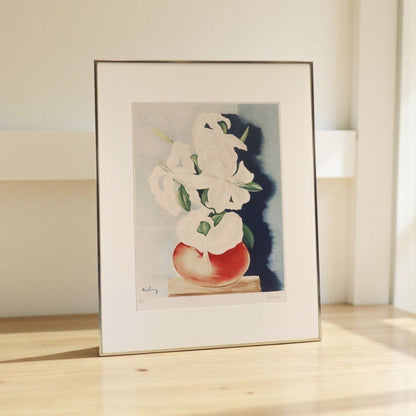 Mois Kisling White Lilies 1952 Limited Lithograph Signed By Jean Kisling Ed