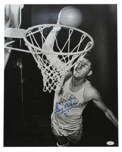 George Mikan Hof Autographed/Inscribed 16X20