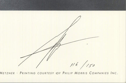 Sheila & Jeffrey Metzner American Dance Festival Signed " Offset