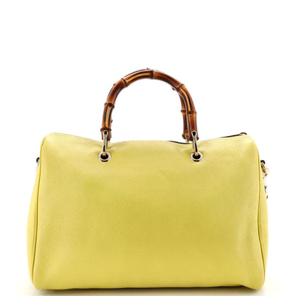 Gucci Bamboo Shopper Boston Bag Leather Medium