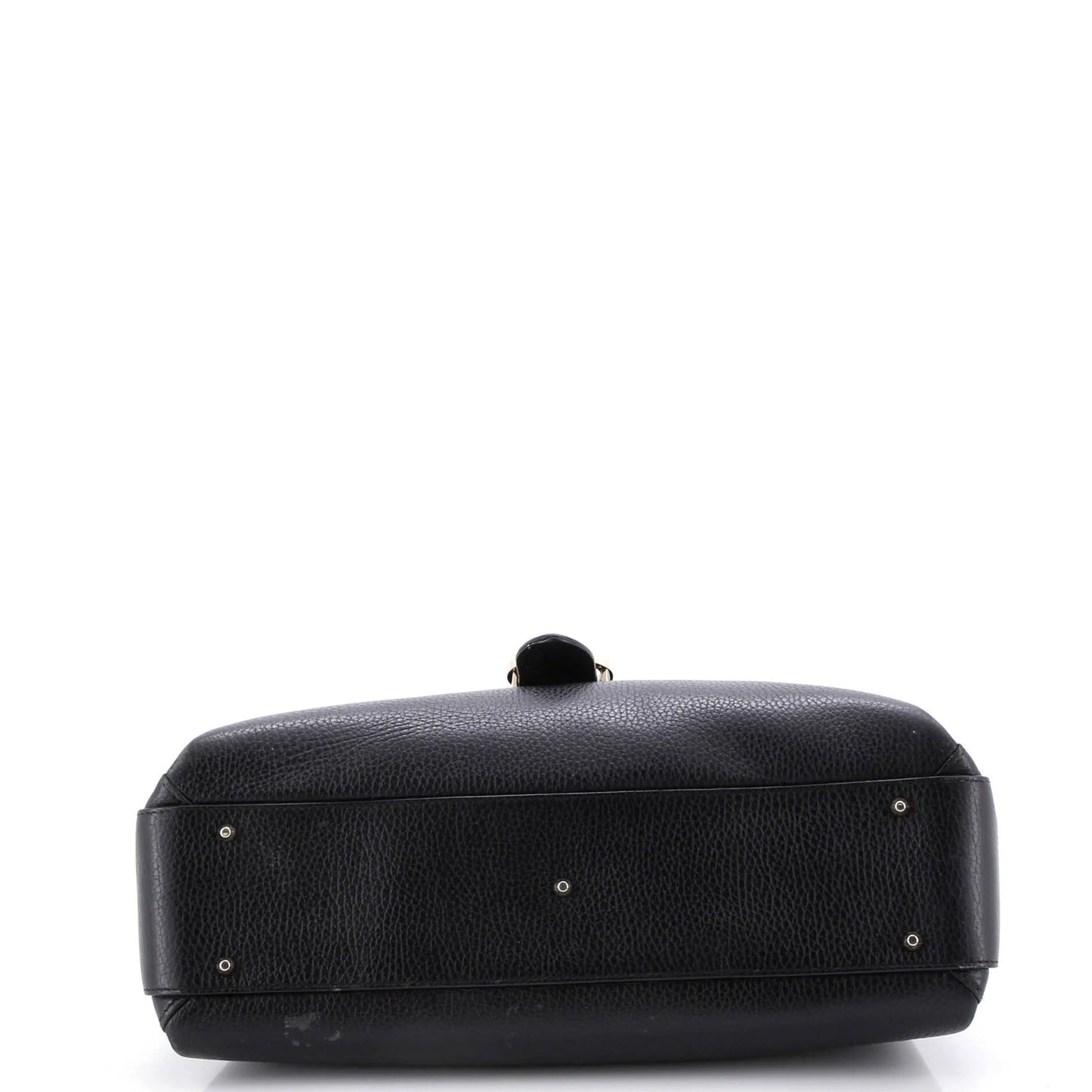 Gucci Interlocking Top Handle Bag Leather Medium