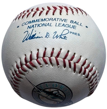 Rene Lachemann Autographed Commemorative Marlins Baseball