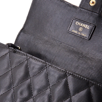 Chanel Cc Gusset Classic Flap Wallet Pixel Effect Quilted Calfskin Long