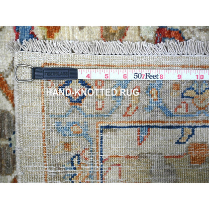 3'1"X4'8" Gray Aryana Natural Dyes Pure Wool Hand Knotted Oriental Rug