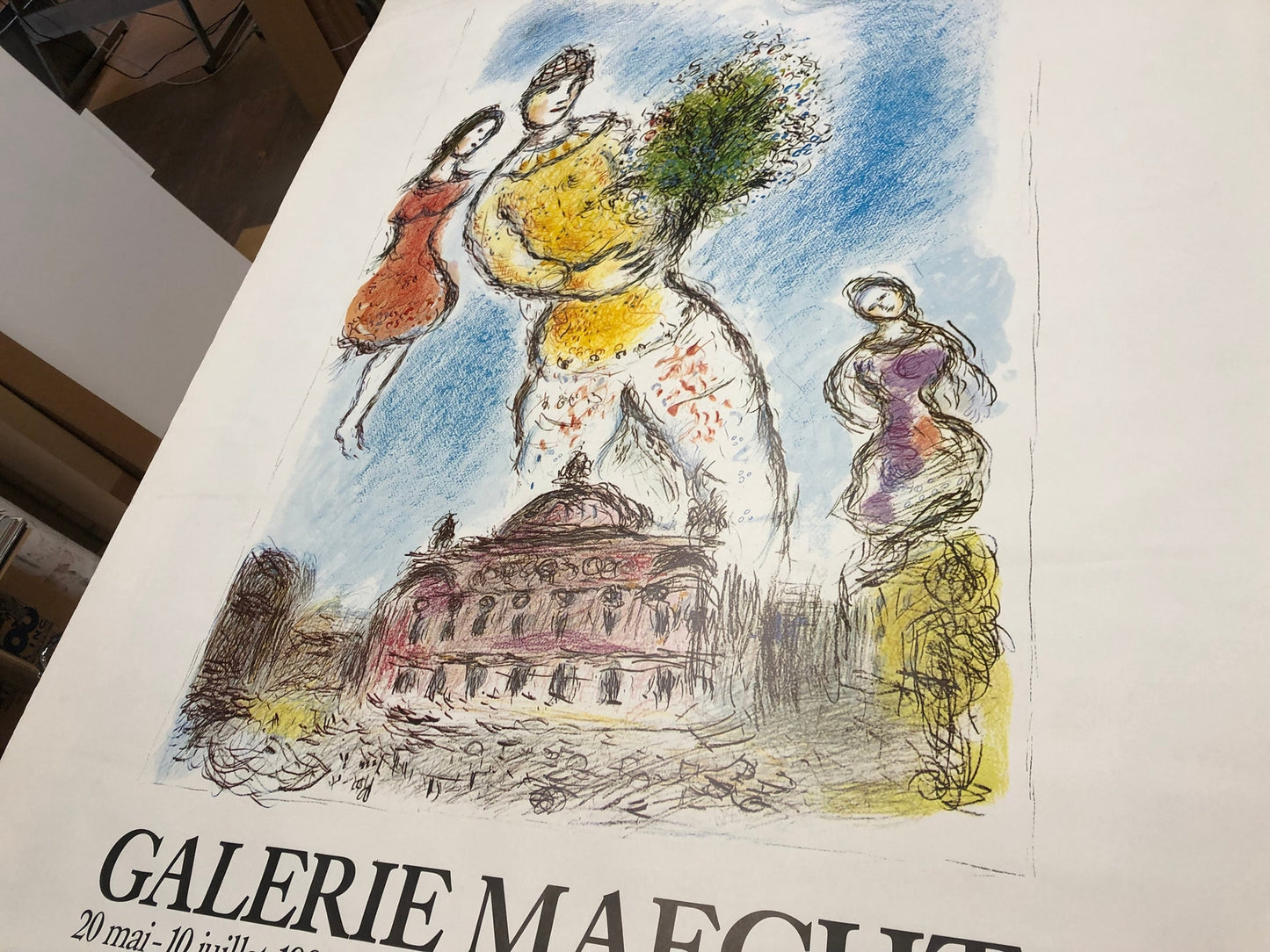 Marc Chagall Opera Bleu " Poster Modernism Multicolor