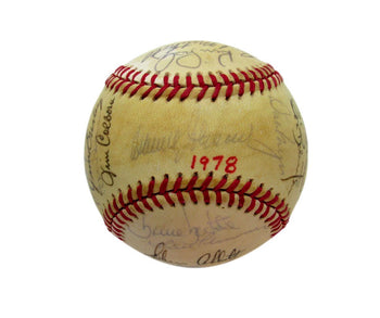 1978 Seattle Mariners Team Signed Oal Baseball (28)  Pinson Roberts 193605