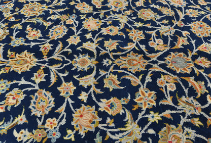 Vintage Wool Oriental Rug 9X13 Ft Floral