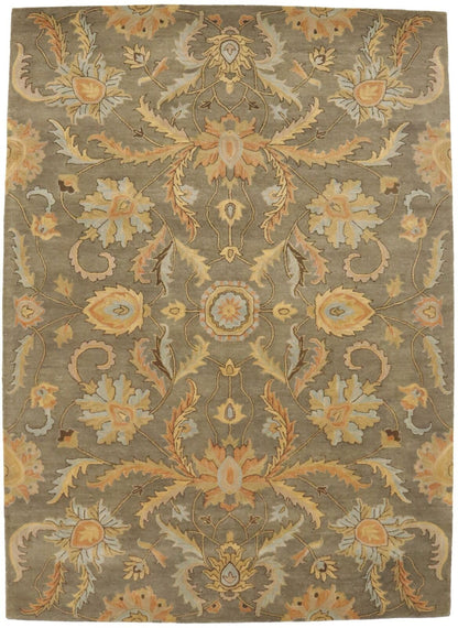 Hand-Tufted Oriental Rug Plush Modern Floral