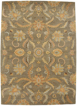 Hand-Tufted Oriental Rug Plush Modern Floral