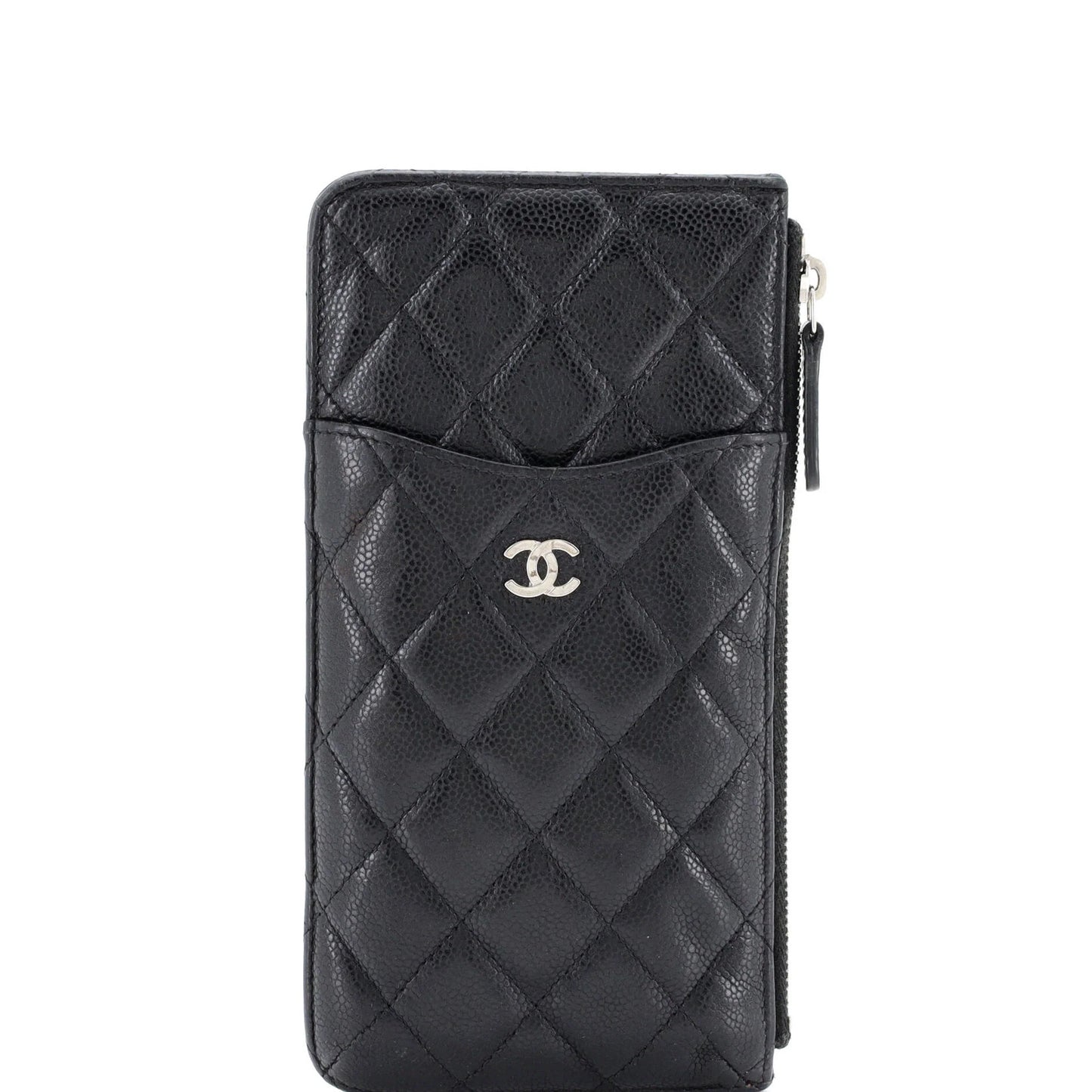 Chanel Classic Phone Case Pouch Quilted Caviar