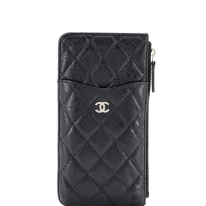 Chanel Classic Phone Case Pouch Quilted Caviar