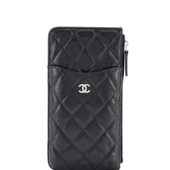 Chanel Classic Phone Case Pouch Quilted Caviar