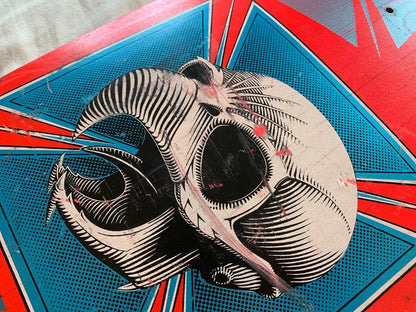 Powell Peralta Tony Hawk 80s Pink Bones OG Skateboard Deck
