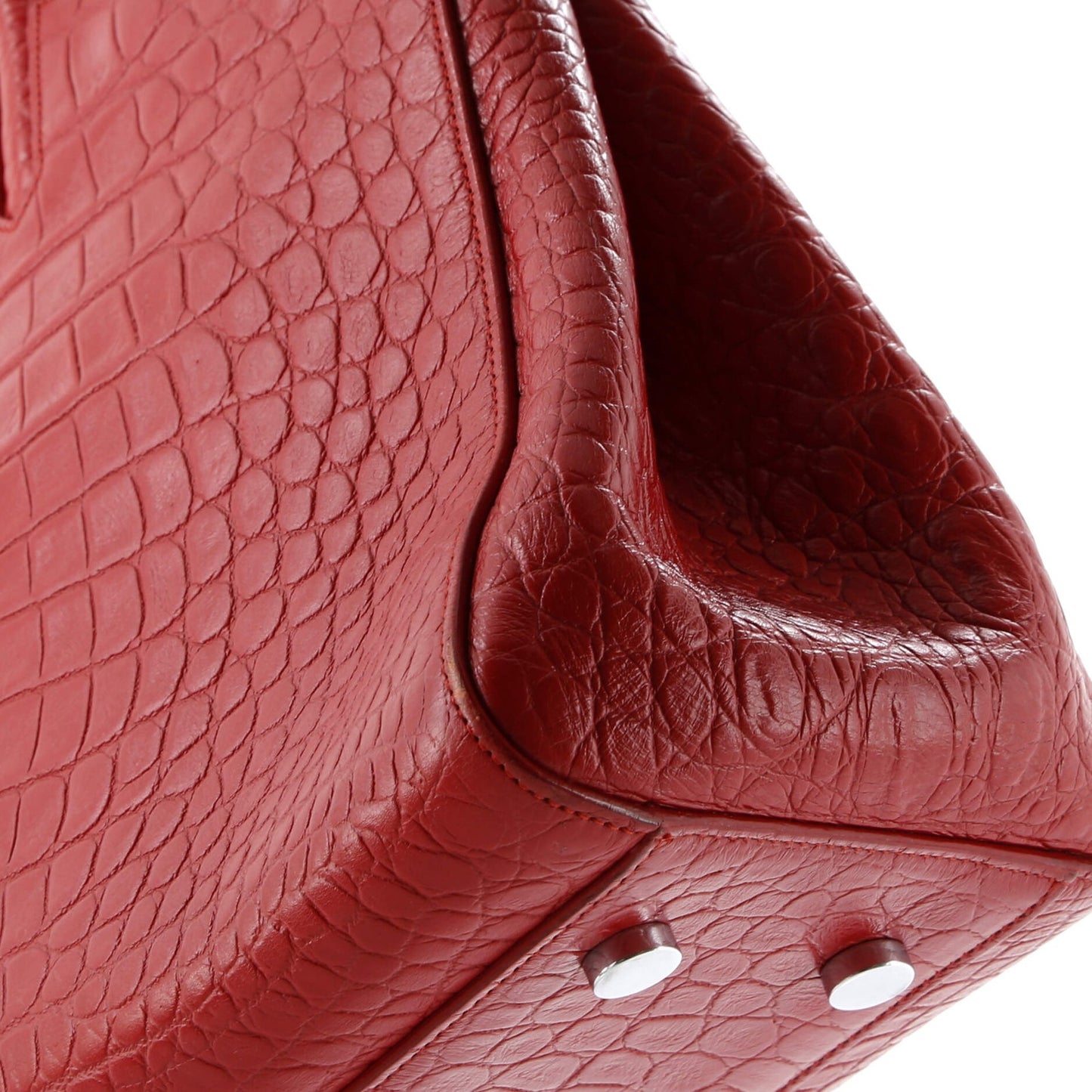 Saint Laurent Rive Gauche Cabas Crocodile Embossed Leather Medium