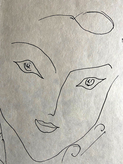 Pencil Henri Matisse Lithograph Hand Made C.O.A. Signed By Hand Numbered In