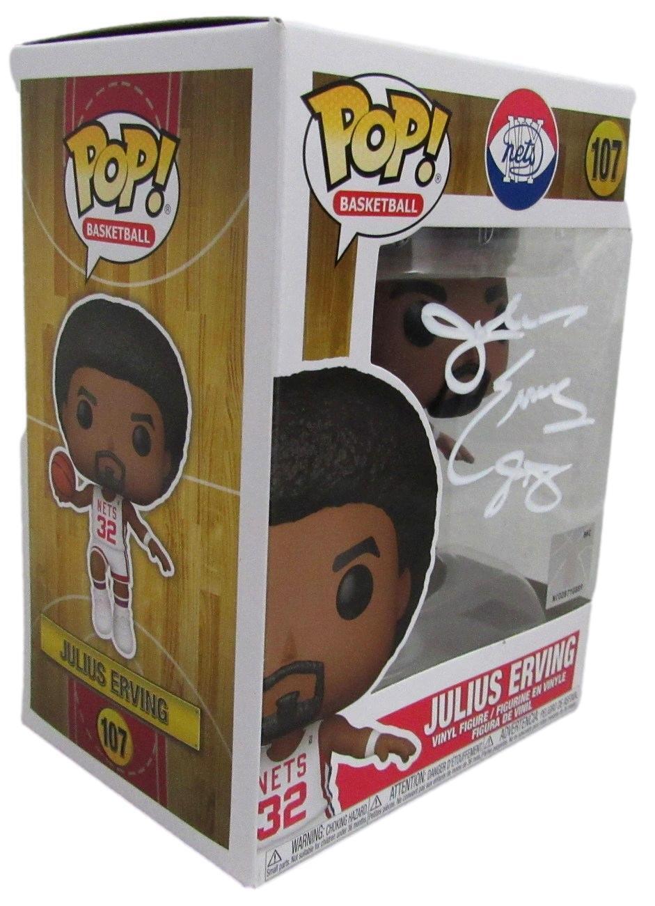Julius Erving Hof Autographed Funko Pop! Figurine