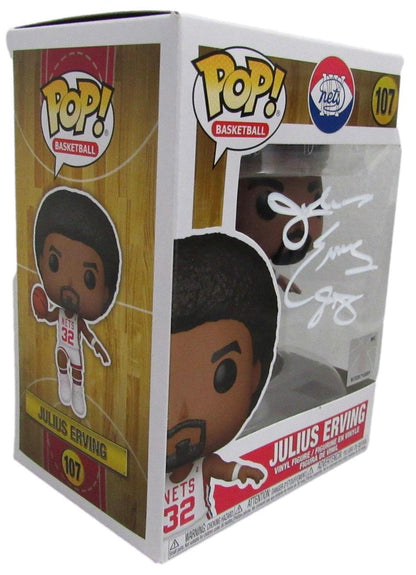 Julius Erving Hof Autographed Funko Pop! Figurine