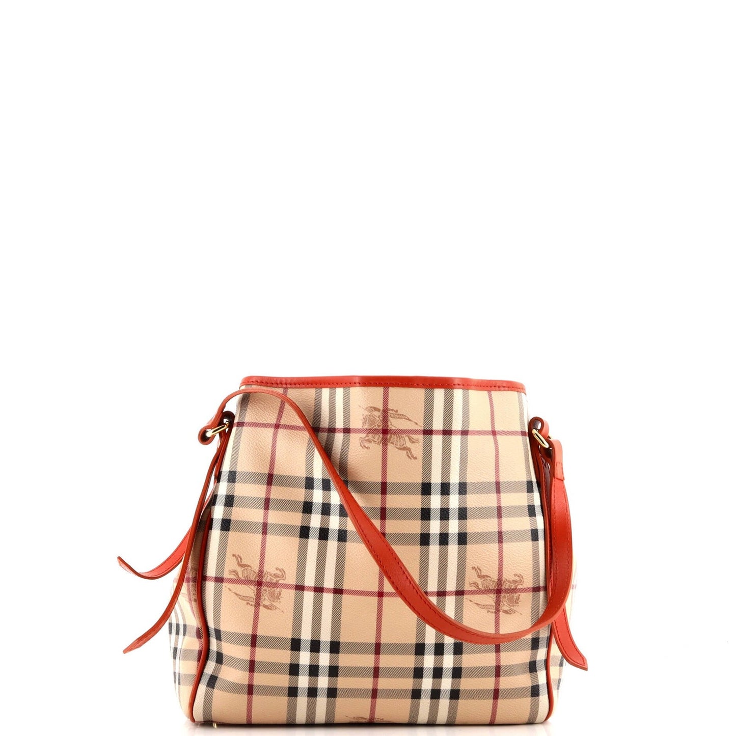 Burberry Canterbury Tote Haymarket Coated Canvas Small