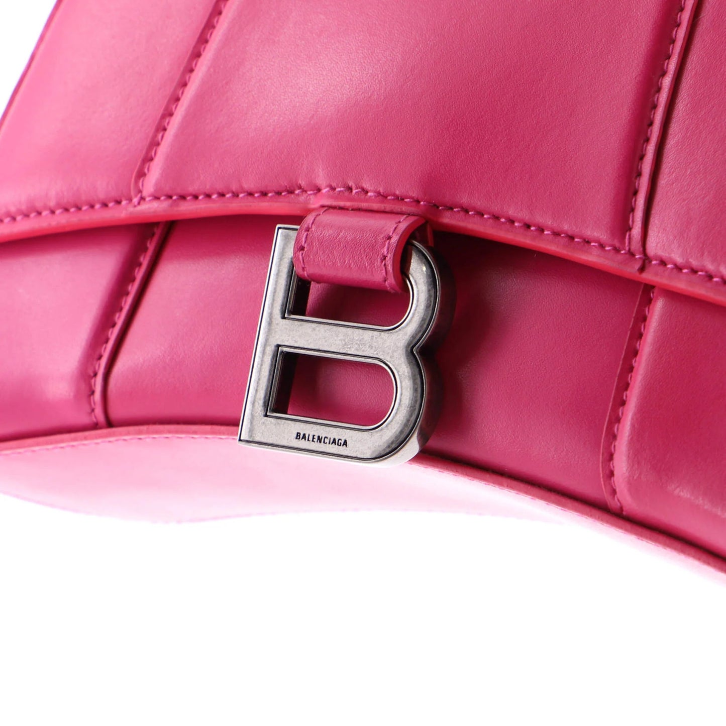 Balenciaga Hourglass Top Handle Bag Leather Xs