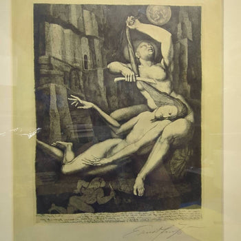 Ernst Fuchs Signed Etching 