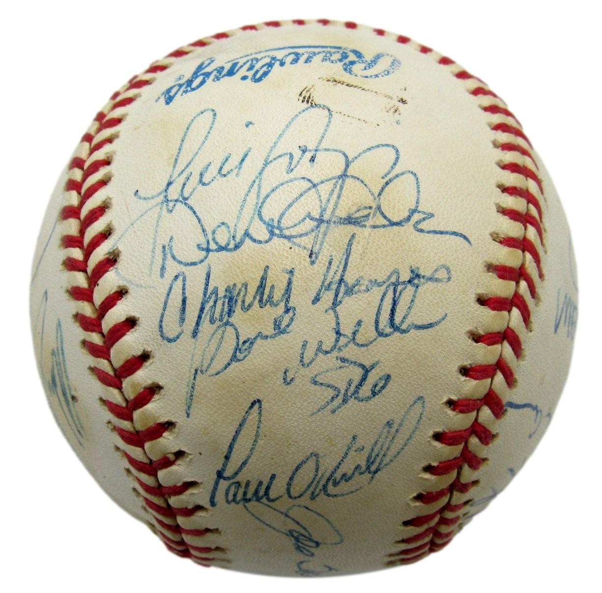 1997 New York Yankees Team-Signed by (21) OAL Baseball PSA/ DNA 209924