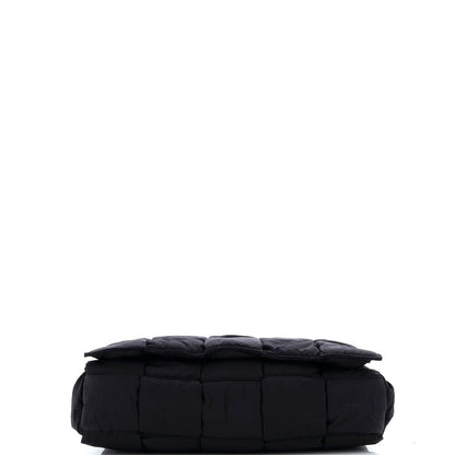 Bottega Veneta Cassette Crossbody Bag Maxi Intrecciato Nylon Large