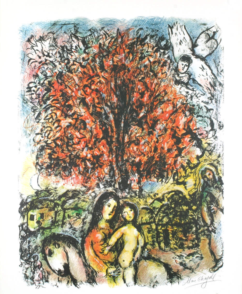 Marc Chagall Sainte Famille (Avant-Lettre) " Lithograph Modern
