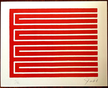 Donald Judd Lithograph Coa Signed Numbered Stamped (180 Ex)
