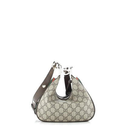 Gucci Attache Shoulder Bag Gg Coated Canvas Small