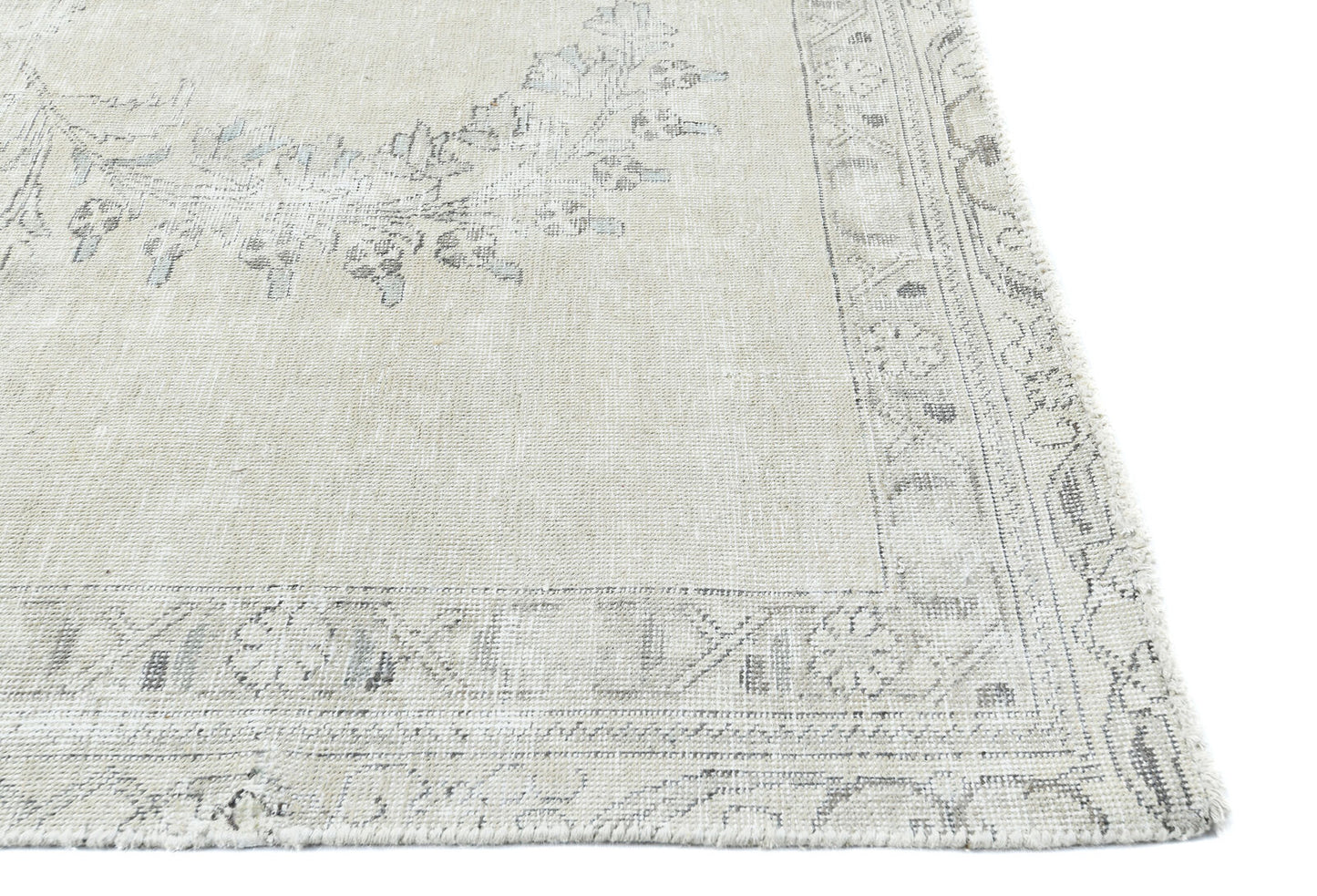 Handmade Distressed Vintage Oriental Rug 7X10 ft