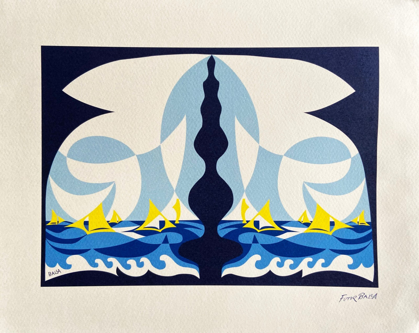 Giacomo Balla Lithograph 1968 Venice Biennale Coa
