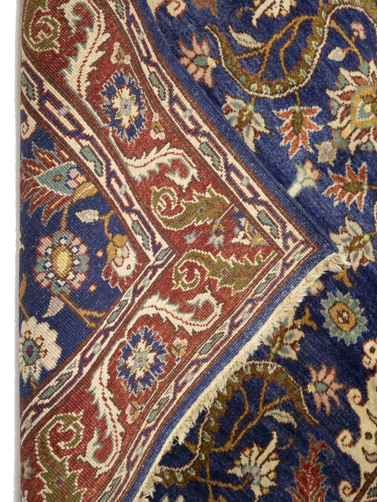 Hand-Knotted Wool Oriental Runner Rug Classic
