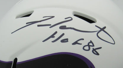 Fran Tarkenton Hof Signed/Inscribe Vikings Lunar