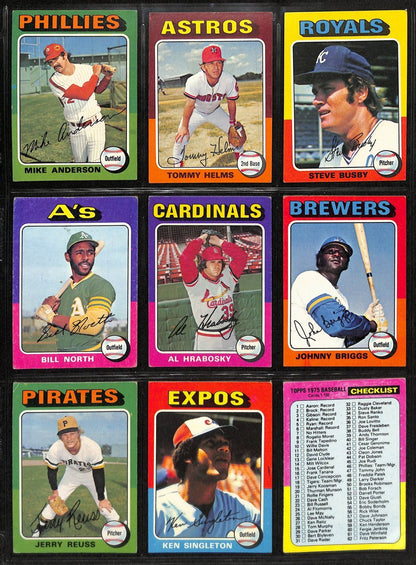1975 Topps Baseball Card Complete Set (1-660)