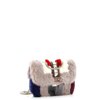 Valentino Garavani Glam Lock Shoulder Bag Mink Small