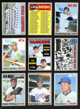 1970 Topps Baseball Card Complete Set (1-720)